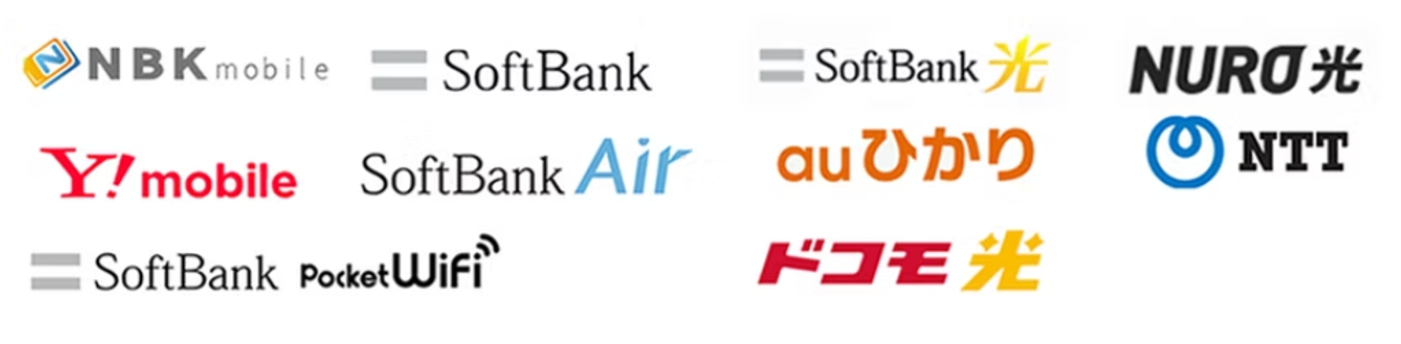 取り扱い通信サービスのブランド一覧